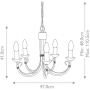 Elstead Lighting Chartwell CH5BLACK lampa wisząca 5x60 W czarna zdj.2