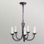 Elstead Lighting Chartwell CH5BLACK lampa wisząca 5x60 W czarna zdj.3