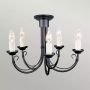 Elstead Lighting Chartwell CH5BLACK lampa wisząca 5x60 W czarna zdj.4