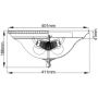 Elstead Lighting Cambridge HKCAMBRIDGEFA plafon 2x60 W mosiądz zdj.2