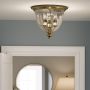 Elstead Lighting Cambridge HKCAMBRIDGEFB plafon 2x60 W mosiądz zdj.7