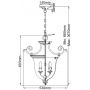 Elstead Lighting Cambridge HKCAMBRIDGEPS lampa wisząca 3x60 W mosiądz zdj.2