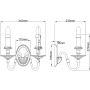 Elstead Lighting Cambridge HKCAMBRIDGE2 kinkiet 2x40 W mosiądz zdj.2