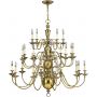 Elstead Lighting Cambridge HKCAMBRIDGE25 lampa wisząca x40 W mosiądz zdj.1