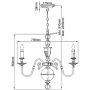 Elstead Lighting Cambridge HKCAMBRIDGE6 lampa wisząca 6x40 W mosiądz zdj.2
