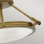Elstead Lighting Collier HKCOLLIERSFS lampa podsufitowa 3x40 W mosiądz zdj.4