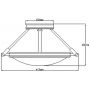 Elstead Lighting Collier HKCOLLIERSFS lampa podsufitowa 3x40 W mosiądz zdj.2