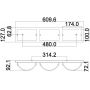 Elstead Lighting Daphne HKDAPHNE3BATH kinkiet 3x1 W chrom zdj.2