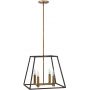 Elstead Lighting Fulton HKFULTON4P lampa wisząca 4x60 W mosiądz-brązowa zdj.1