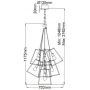 Elstead Lighting Fulton HKFULTON7P lampa wisząca x60 W mosiądz-brązowa zdj.2
