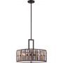 Elstead Lighting Gemma HKGEMMAPCVBZ lampa wisząca 3x60 W brązowa zdj.1