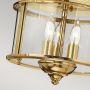 Elstead Lighting Gentry HKGENTRYFPB lampa podsufitowa 3x40 W mosiądz zdj.3