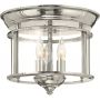 Elstead Lighting Gentry HKGENTRYFPN lampa podsufitowa 3x40 W nikiel zdj.1