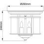 Elstead Lighting Gentry HKGENTRYFPN lampa podsufitowa 3x40 W nikiel zdj.2