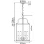 Elstead Lighting Gentry HKGENTRYPLPB lampa wisząca 6x60 W mosiądz zdj.2