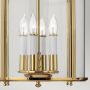 Elstead Lighting Gentry HKGENTRYPMPB lampa wisząca 4x60 W mosiądz zdj.5