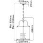 Elstead Lighting Gentry HKGENTRYPMPB lampa wisząca 4x60 W mosiądz zdj.2