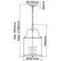 Elstead Lighting Gentry HKGENTRYPMPN lampa wisząca 4x60 W nikiel zdj.2