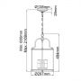 Elstead Lighting Gentry HKGENTRYPMPW lampa wisząca 4x60 W zdj.2