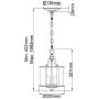 Elstead Lighting Gentry HKGENTRYPSPB lampa wisząca 3x60 W mosiądz zdj.2