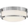 Elstead Lighting Harper HKHARPERFCM plafon 3x60 W biały-chrom zdj.1