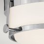 Elstead Lighting Harper HKHARPERFCM plafon 3x60 W biały-chrom zdj.3