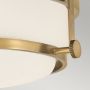 Elstead Lighting Harper HKHARPERFHB plafon 3x60 W biały-mosiądz zdj.4