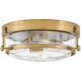 Elstead Lighting Harper HKHARPERFHBCS plafon 3x60 W mosiądz-przezroczysty zdj.1
