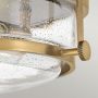 Elstead Lighting Harper HKHARPERFHBCS plafon 3x60 W mosiądz-przezroczysty zdj.4