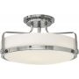 Elstead Lighting Harper HKHARPERSFMCM lampa podsufitowa 3x60 W biała-chrom zdj.1