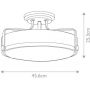 Elstead Lighting Harper HKHARPERSFMCMCS lampa podsufitowa 3x60 W chrom zdj.2