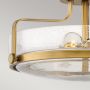 Elstead Lighting Harper HKHARPERSFMHBCS lampa podsufitowa 3x60 W mosiądz-przezroczysta zdj.3