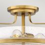 Elstead Lighting Harper HKHARPERSFMHBCS lampa podsufitowa 3x60 W mosiądz-przezroczysta zdj.4