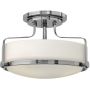 Elstead Lighting Harper HKHARPERSFSCM lampa podsufitowa 3x60 W biała-chrom zdj.1