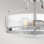 Elstead Lighting Harper HKHARPERSFSCMCS lampa podsufitowa 3x60 W chrom-przezroczysta zdj.3