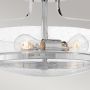 Elstead Lighting Harper HKHARPERSFSCMCS lampa podsufitowa 3x60 W chrom-przezroczysta zdj.5