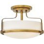 Elstead Lighting Harper HKHARPERSFSHB lampa podsufitowa 3x60 W biała-mosiądz zdj.1