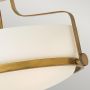 Elstead Lighting Harper HKHARPERSFSHB lampa podsufitowa 3x60 W biała-mosiądz zdj.4