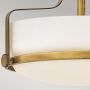 Elstead Lighting Harper HKHARPERSFSHB lampa podsufitowa 3x60 W biała-mosiądz zdj.5