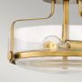 Elstead Lighting Harper HKHARPERSFSHBCS lampa podsufitowa 3x60 W mosiądz-przezroczysta zdj.3