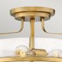 Elstead Lighting Harper HKHARPERSFSHBCS lampa podsufitowa 3x60 W mosiądz-przezroczysta zdj.4
