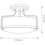 Elstead Lighting Harper HKHARPERSFSHBCS lampa podsufitowa 3x60 W mosiądz-przezroczysta zdj.2