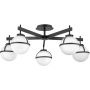 Elstead Lighting Hollis HKHOLLIS5OBK lampa podsufitowa 5x40 W biała-czarna zdj.1