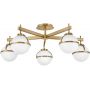 Elstead Lighting Hollis HKHOLLIS5OHB lampa podsufitowa 5x40 W biała-mosiądz zdj.1