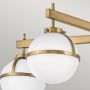 Elstead Lighting Hollis HKHOLLIS5OHB lampa podsufitowa 5x40 W biała-mosiądz zdj.3