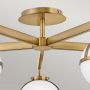 Elstead Lighting Hollis HKHOLLIS5OHB lampa podsufitowa 5x40 W biała-mosiądz zdj.4