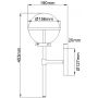 Elstead Lighting Hollis HKHOLLIS1CBKBATH kinkiet 1x40 W czarny zdj.2