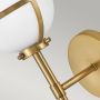Elstead Lighting Hollis HKHOLLIS1OHBBATH kinkiet 1x40 W biały-mosiądz zdj.4