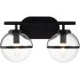 Elstead Lighting Hollis HKHOLLIS2CBKBATH kinkiet 2x40 W czarny zdj.1