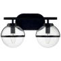 Elstead Lighting Hollis HKHOLLIS2CBKBATH kinkiet 2x40 W czarny zdj.3